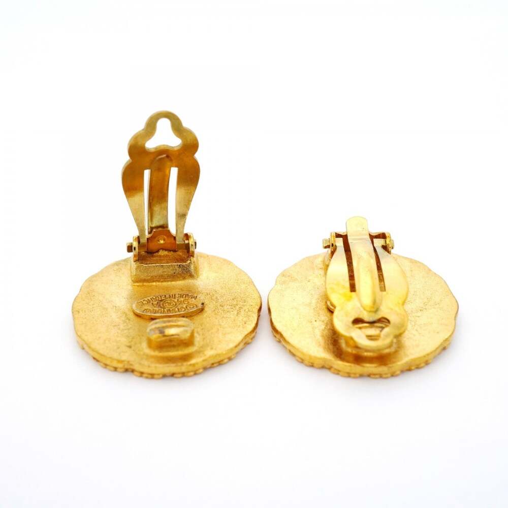 Chanel Cc Logo Clip-On Earrings Metal #250030C57B - Picture 3 of 6